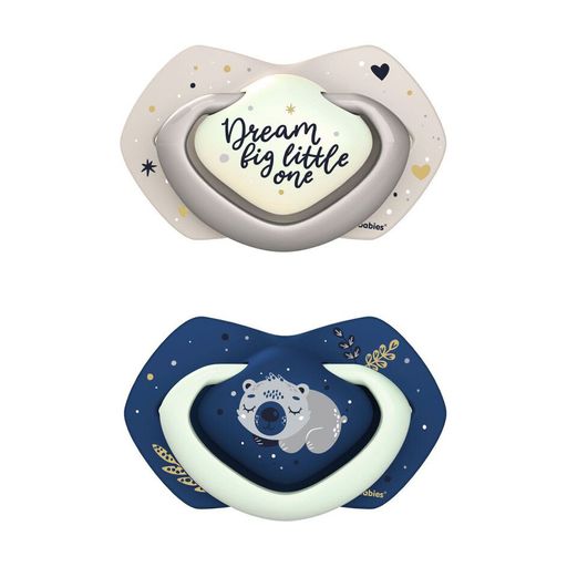 Пустышка Canpol Babies Sleepy Koala силиконовая, симметричная, синяя, с рождения до 6 месяцев, 2 шт (22/658_blu)