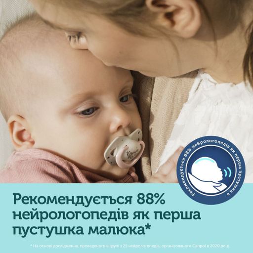 Пустышка Canpol Babies Sleepy Koala силиконовая, симметричная, синяя, с рождения до 6 месяцев, 2 шт (22/658_blu)