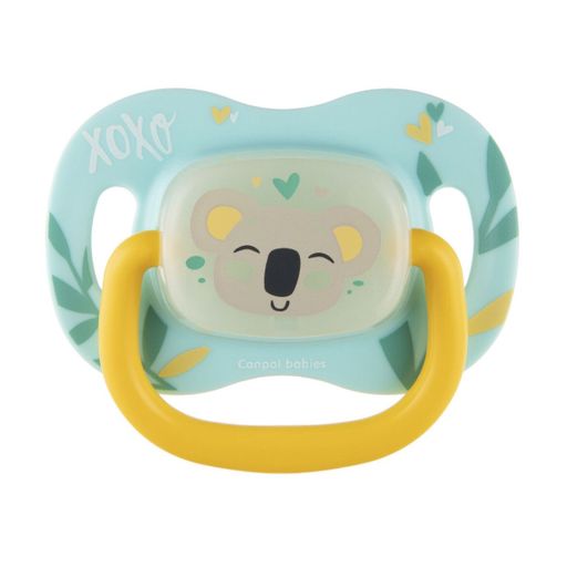 Пустышка Canpol Babies Exotic Коала, силиконовая, симметричная, от 6 месяцев до 1.5 года, 1 шт (34/921_koal)