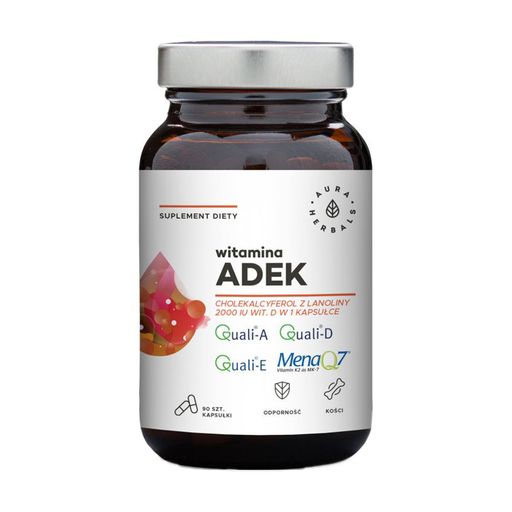 Уцінка! Вітаміни АДЕК Aura Herbals Vitamin ADEK, 90 капсул