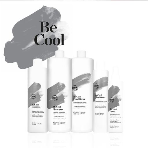 Тонирующий шампунь 360 Hair Professional Be Cool Shampoo для темных, осветленных или седых волос