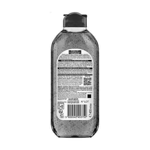 Очищающий гель-вода для лица Garnier Skin Naturals Micellar Pure Active Jelly Water с углем, 400 мл