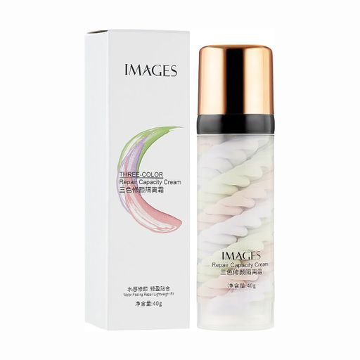 Уцінка! Триколірна база під макіяж Images Toning Tricolor Cream, 40 г