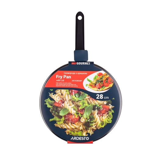 Сковорода Ardesto Gemini Gourmet Aosta чорна, з кришкою