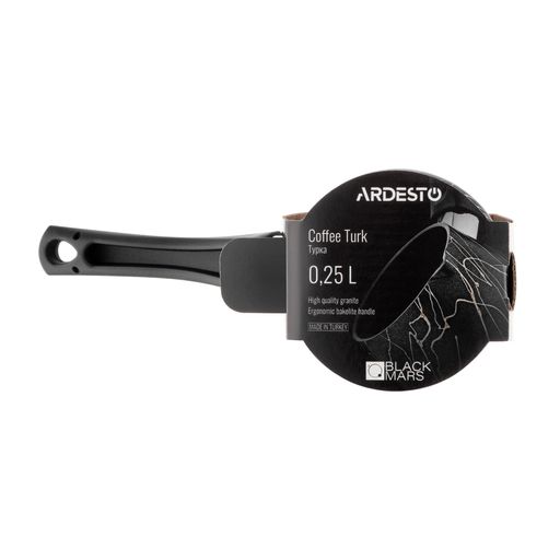 Турка Ardesto Black Mars алюминий, с бакелитовой ручкой, диаметр 6.4 см, 250 мл (AR0825SG)