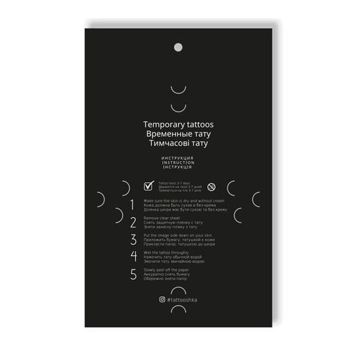 Временные татуировки-наклейки Tattooshka Цветы с веточкой