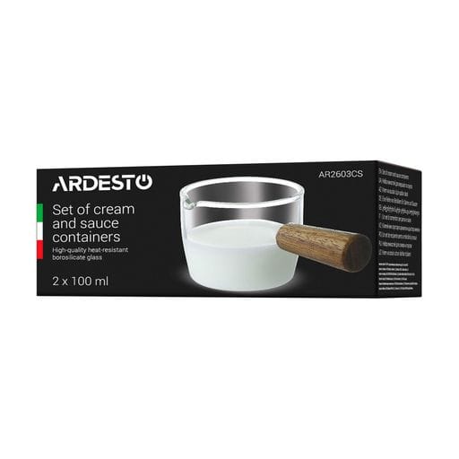 Набор емкостей Ardesto для сливок и соусов, 2*100 мл (AR2603CS)