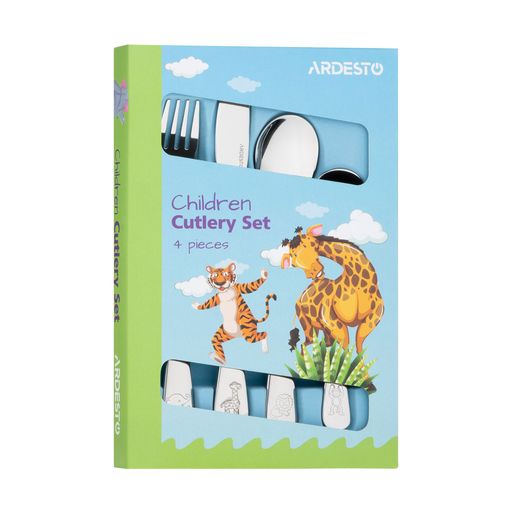 Набір дитячих столових приборів Ardesto Animals, 4 шт (AR0704AS)