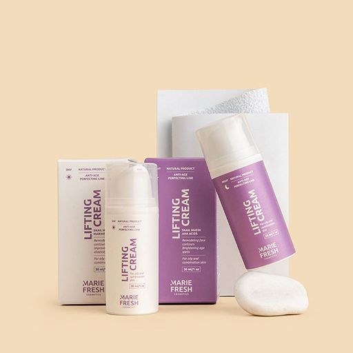 Набор Marie Fresh Cosmetics для жирной и комбинированной кожи лица (дневной крем, 30 мл + ночной крем, 30 мл)
