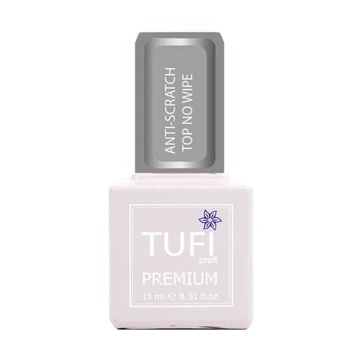 Топ для гель-лаку Tufi profi Premium Anti-Scratch No Wipe Антиподряпини, без липкого шару, 15 мл