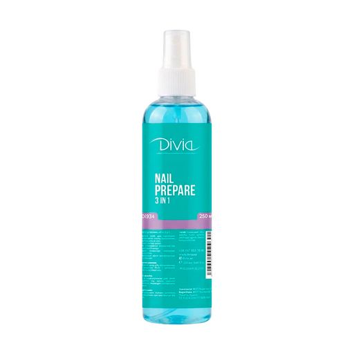 Рідина для підготовки нігтів Divia Nail Prepare 3 in 1
