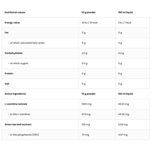 L-Карнитин OstroVit Aqua Kick L-Carnitine в порошке