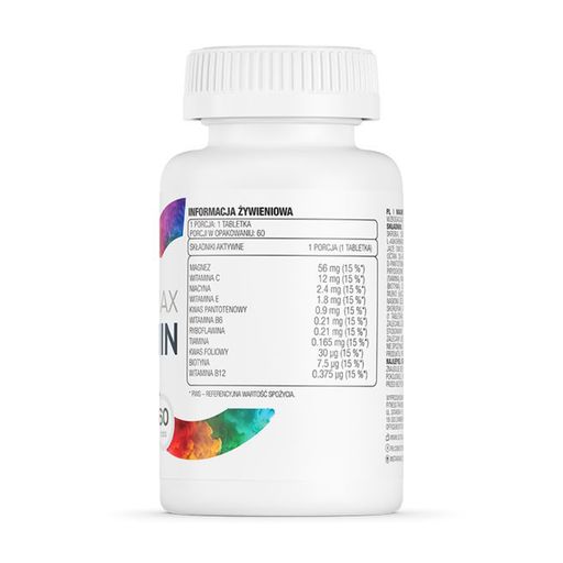 Вітамінно-мінеральний комплекс OstroVit Magnez Max + Vitamin, 60 таблеток