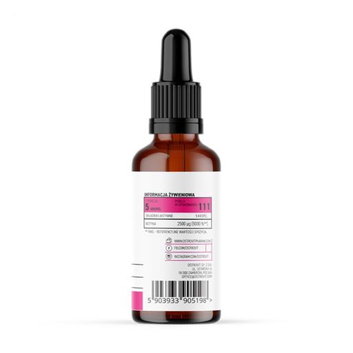 Уценка! Биотин OstroVit Pharma Biotin Drops 2500 мкг, в каплях, 30 мл