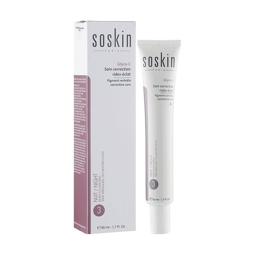 Коректувальний догляд для обличчя Soskin Glyco-C Pigment-Wrinkle Corrective Care проти зморщок та пігментації, 50 мл