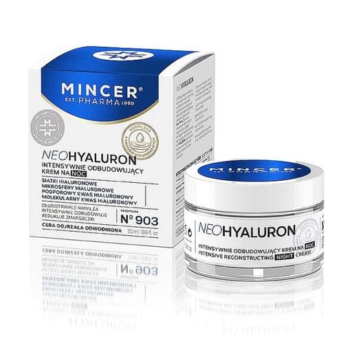 Ночной восстанавливающий крем для лица Mincer Pharma Neo Hyaluron Cream 903 для обезвоженной кожи, 50 мл