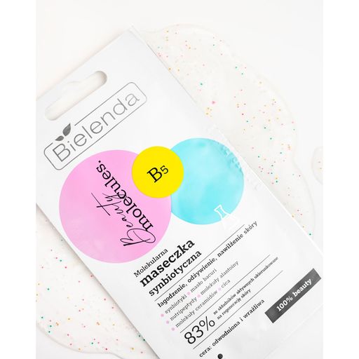 Молекулярная синбиотическая маска для лица Bielenda Beauty Molecules Face Mask для обезвоженной и чувствительной кожи, 8 г
