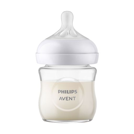 Детская бутылочка для кормления Avent Natural Медленный поток, стеклянная, от 0 месяцев, 120 мл (SCY930/01)