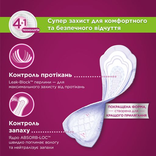 Прокладки урологические Depend Mini, 14 шт