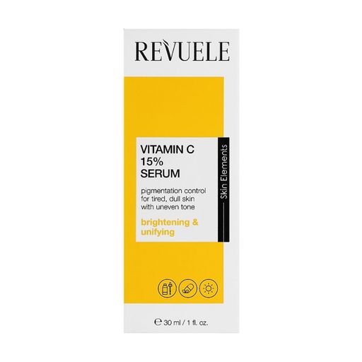 Уценка! Осветляющая сыворотка для лица Revuele Vitamin C 15% Serum, с витамином С, 30 мл