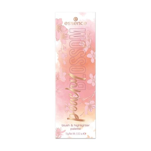 Палетка рум'ян та хайлайтерів Essence Peachy Blossom, 15 г