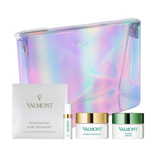 Набор для лица Valmont Luminosity Holographic (крем, 15 мл + эмульсия, 5 мл + крем, 15 мл + маска 1 шт + косметичка)