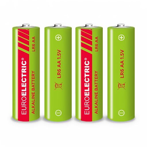 Щелочные батарейки Euroelectric AA LR6, 1.5V, 4 шт
