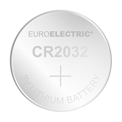Литиевая батарейка Euroelectric CR2032 монетного типа, 3V, 1 шт.