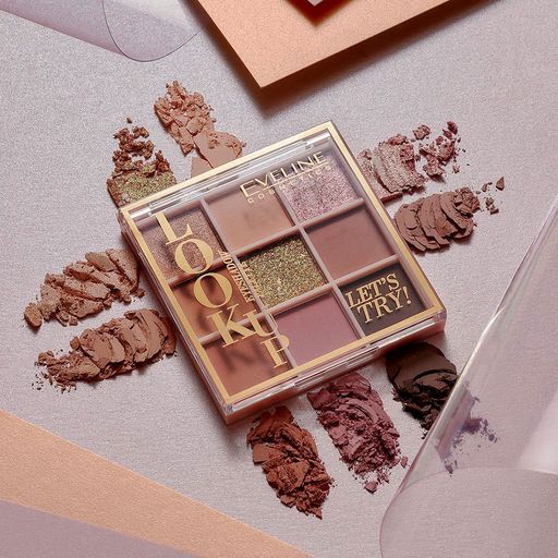 Уценка! Палетка теней для век Eveline Cosmetics Look Up Eyeshadow Palette Lets Try, 10.8 г