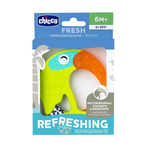 Игрушка-прорезыватель для зубов Chicco Refreshing Тукан, от 6 месяцев (28160.30)