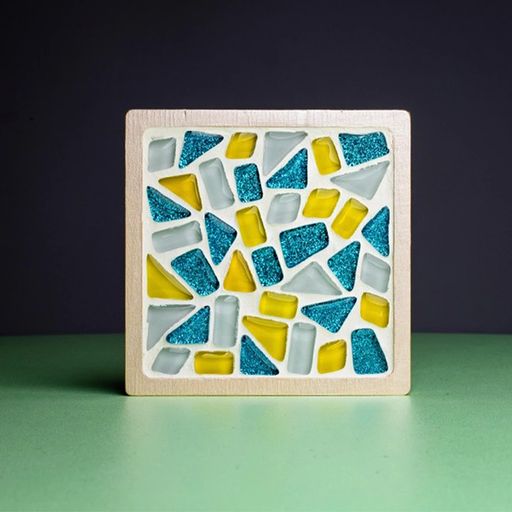 Набор для создания стеклянной мозаики Mosaaro Подставки для чашек (квадратные), 10*10 см (MA1002)
