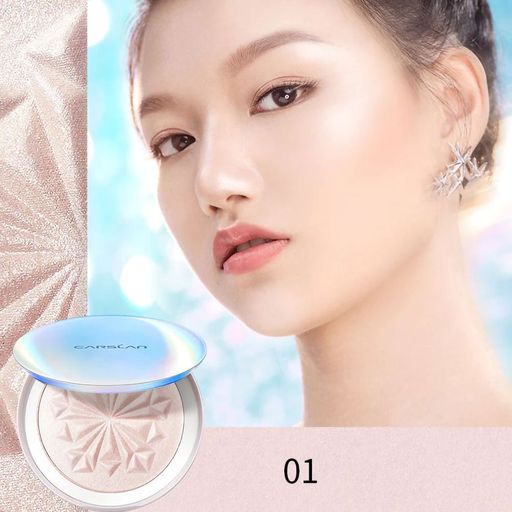 Хайлайтер для лица Carslan Illuminating Crystal Highlighting Powder, 01 Aqua White, 10 г