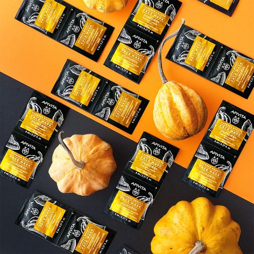 Детокс-маска для обличчя Apivita Express Beauty Face Mask Pumpkin Detox, 2*8 мл