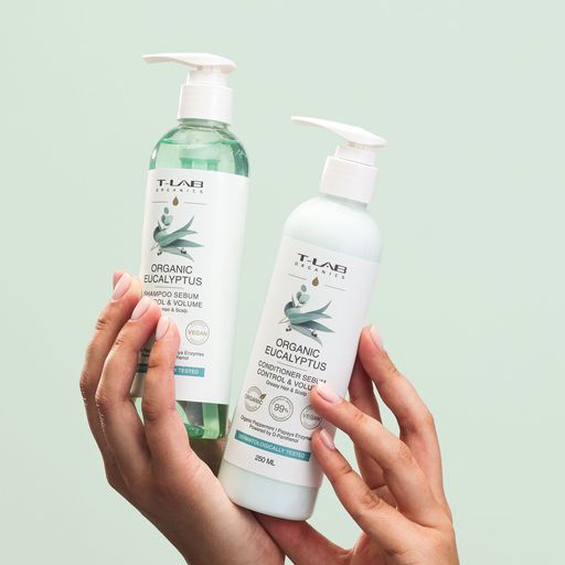 Кондиционер T-LAB Professional Organics Organic Eucalyptus Conditioner Sebum Control & Volume для жирных волос и кожи головы, 250 мл