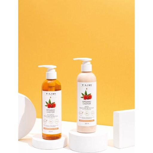 Увлажняющий шампунь T-LAB Professional Organics Organic Castor Shampoo Moisture Retention для тонких и ослабленных волос, 250 мл