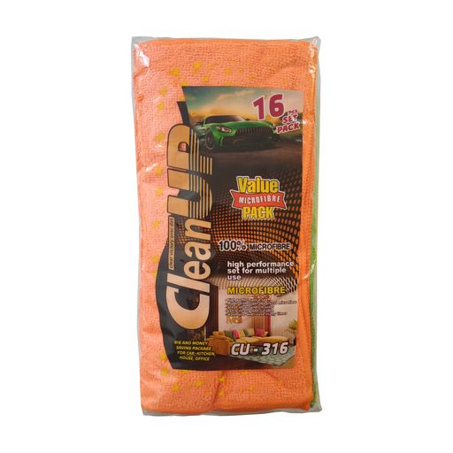 Универсальная салфетка CleanUP CU-316 из микрофибры, 25*25 см, 16 шт