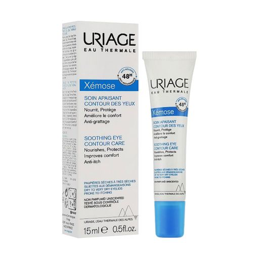 Заспокійливий крем для сухої шкіри навколо очей Uriage Xemose Soothing Eye Contour Care Dry To Very Dry Eyelids, 15 мл
