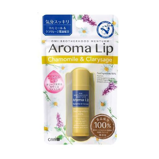 Помада-бальзам для губ Omi Brotherhood Aroma Lip Ромашка-Шавлія, 4 г