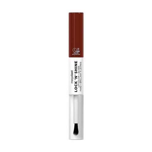 Двухсторонний блеск для губ Wet n Wild Megalast Lock N Shine Lip Color + Gloss, 7.3 мл