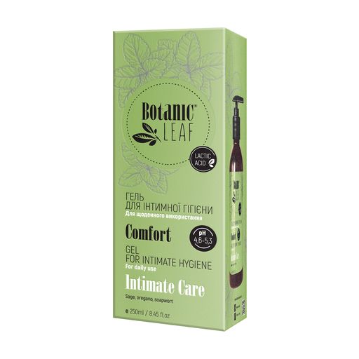 Гель для інтимної гігієни Botanic Leaf Comfort Intimate Care для щоденного використання, 250 мл