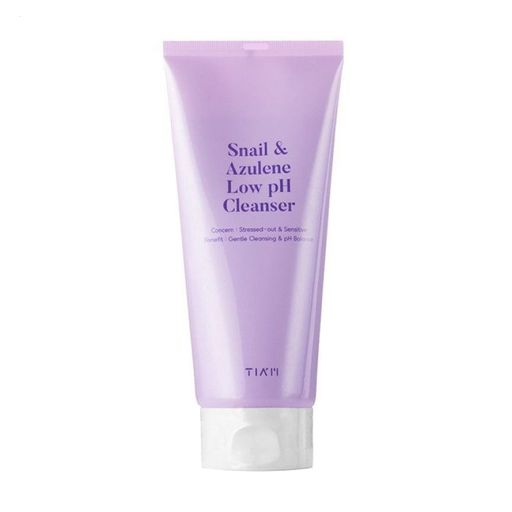 Слабокислотный гель для умывания TIAM Snail & Azulene Low pH Cleanser, 200 мл