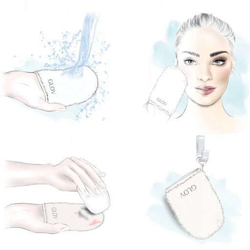 Перчатка для снятия макияжа Glov On-The-Go Eco Makeup Remover, Ivory, 1 шт