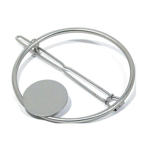 Заколка для волос Dini Silver Star Круг, 1 шт (d-424)