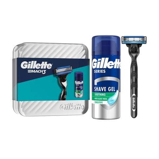 Подарочный набор мужской Gillette Mach 3 (станок + сменный