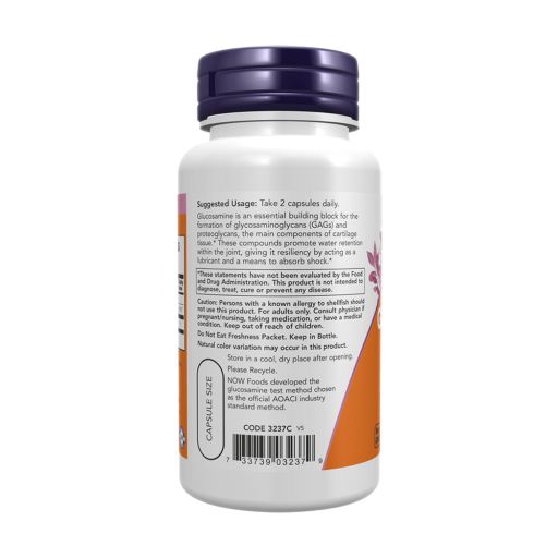 Глюкозамин NOW foods Glucosamine 1000 мг, 60 капсул