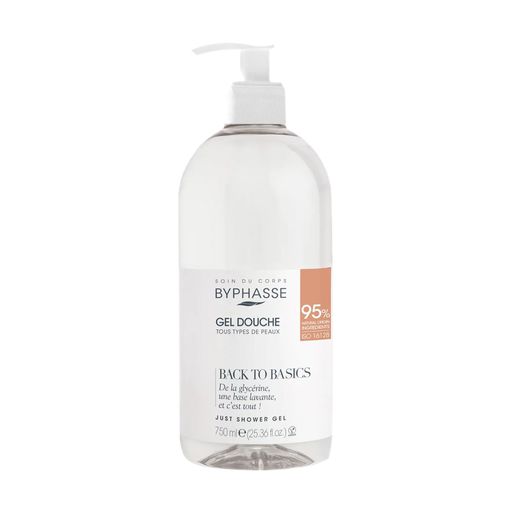 Гель для душа Byphasse Back To Basics Just Shower Gel для всех типов кожи, 750 мл