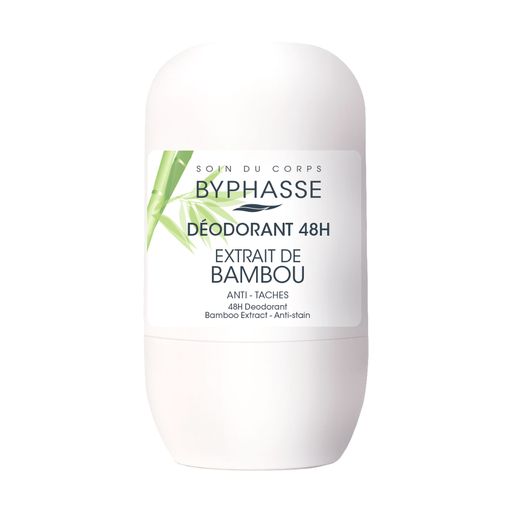 Кульковий дезодорант Byphasse 48H Deodorant Екстракт бамбука, жіночий, 50 мл
