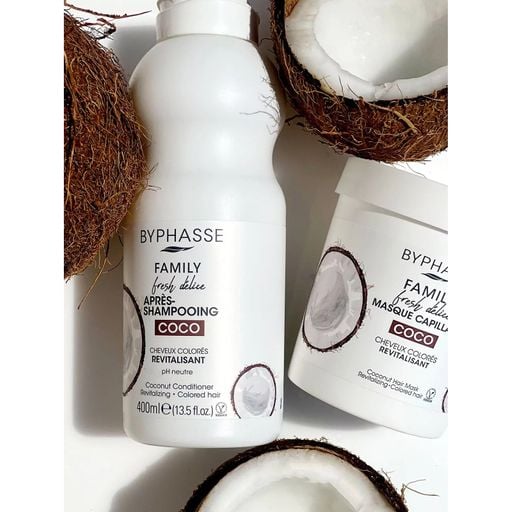 Шампунь Byphasse Family Fresh Delice для окрашенных волос, с кокосом ...