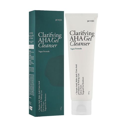 Очищающий гель для умывания Petitfee & Koelf Clarifying AHA Gel Cleanser с AHA кислотой, 100 г