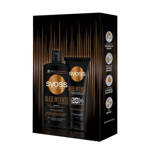 Подарочный набор SYOSS Oleo (шампунь SYOSS Oleo Intense, 440 мл + интенсивный кондиционер SYOSS Oleo Intense, 250 мл)